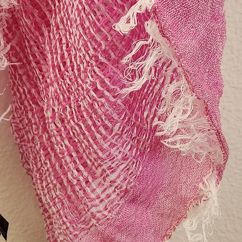 Express Woven Knit‎ Lightweight Scarf Pink One-Size NWT